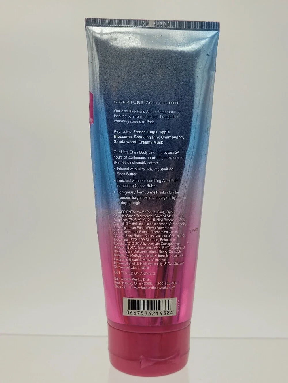 Bath & Body Works PARIS AMOUR 24 Hr Moisture Ultra Shea Body Cream 8 oz